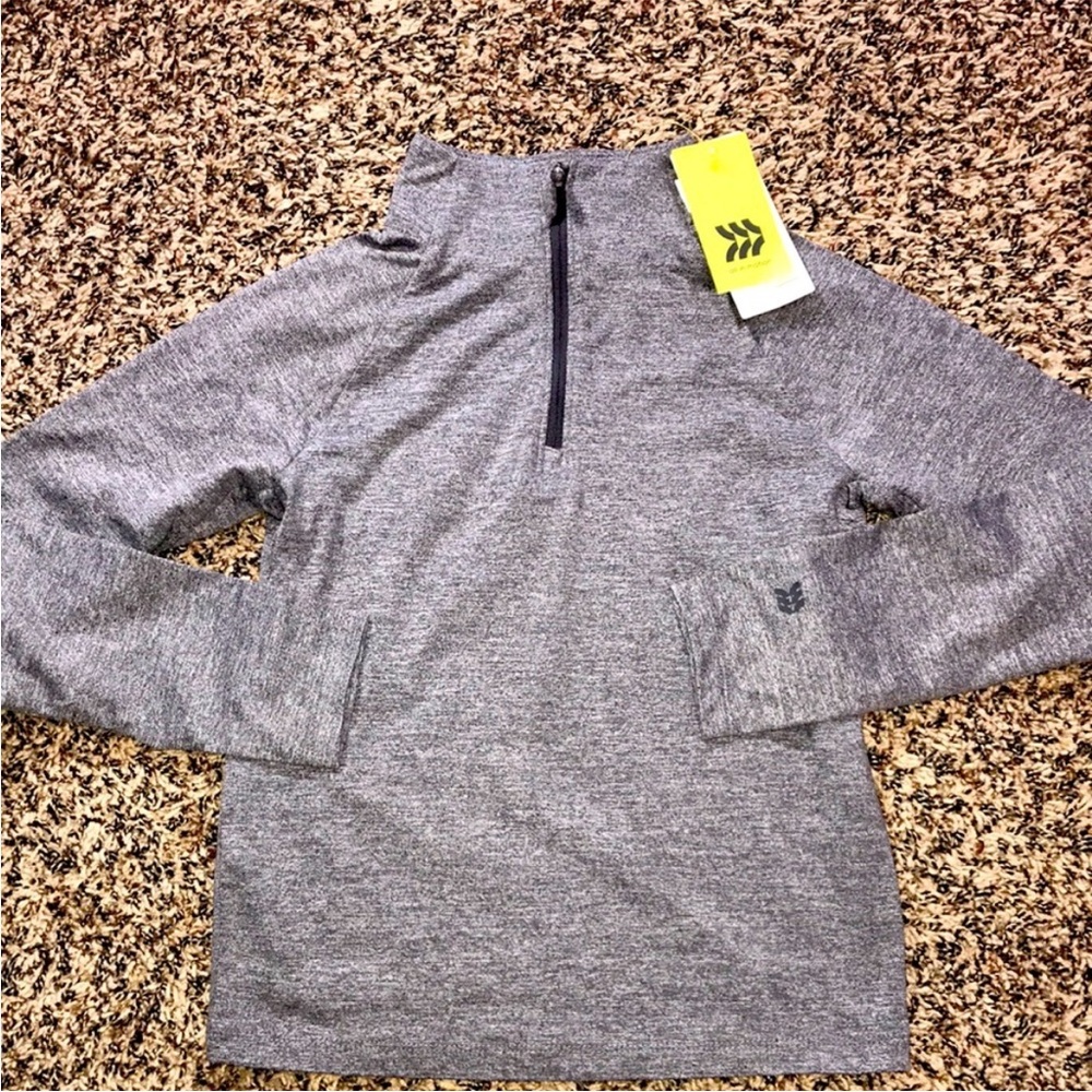 All In Motion Kids Gray Quarter-Zip Lightweight Pullover Various Sizes | NWT